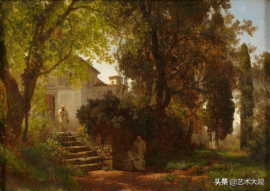 芬兰大师古典风景油画作品欣赏,顶级的欧洲午后阳光风景油画