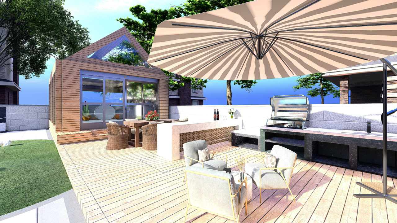 庭院遮风挡雨阳光房,100款阳光房庭院设计