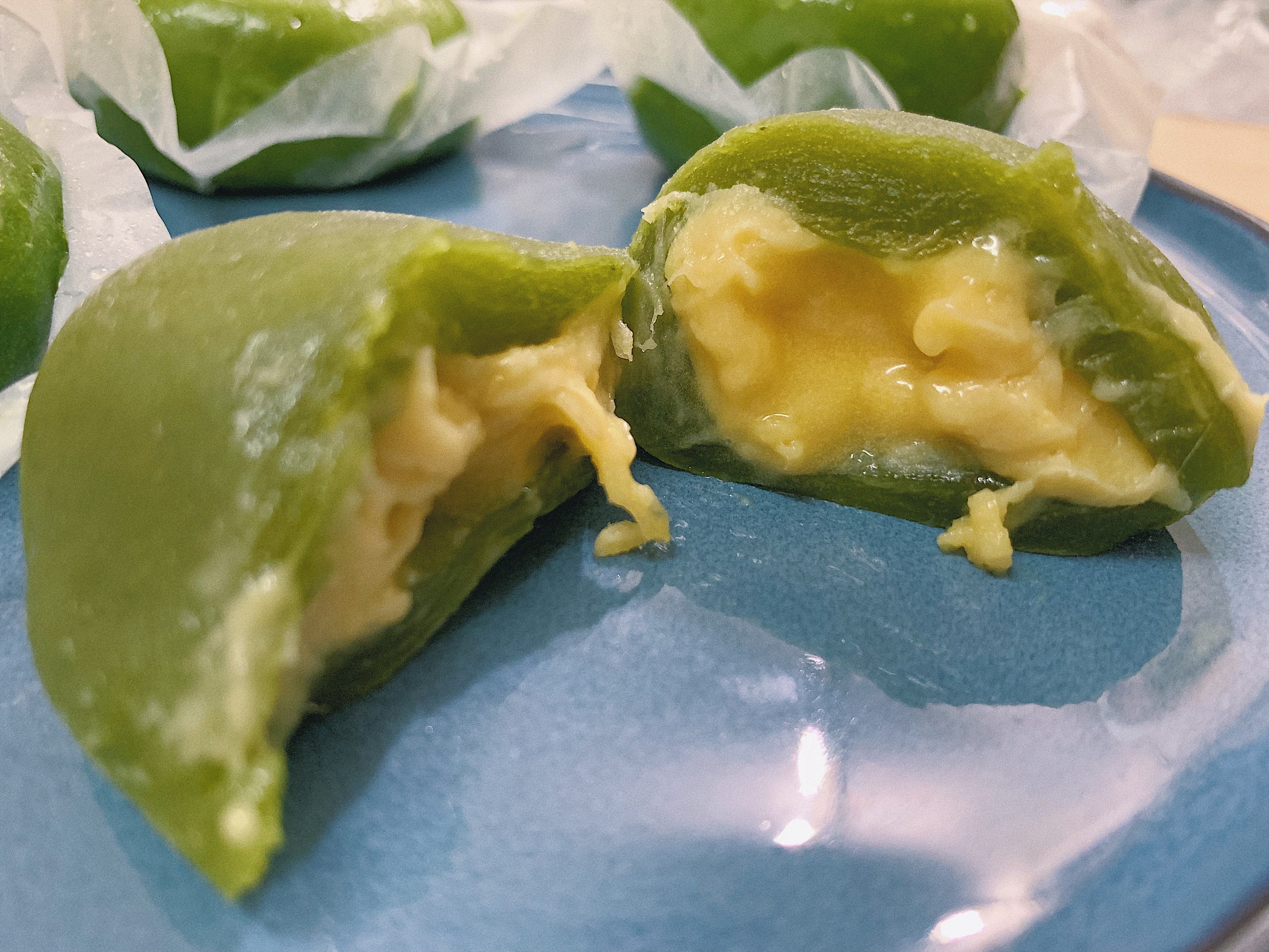 好几年没吃到青团,终于吃到苏州的青团