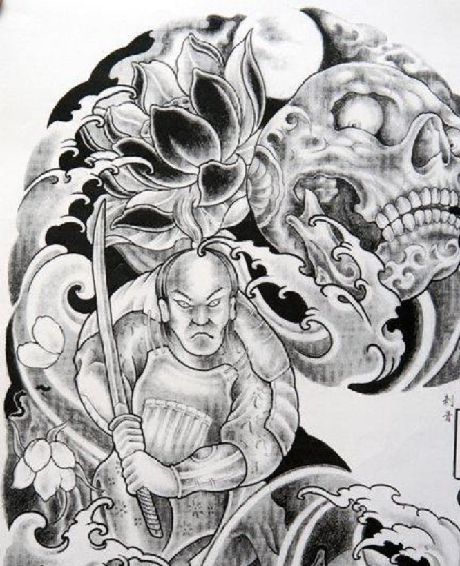 日本武士风纹身,日本最流行的纹身