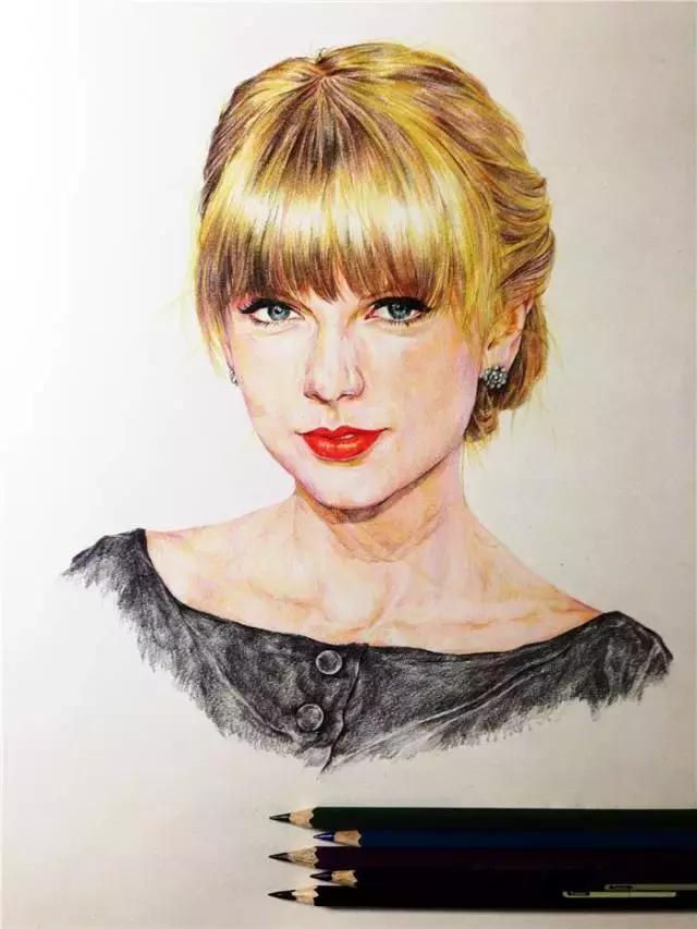 绘画~彩铅丨用彩铅如何描绘你心中的明星