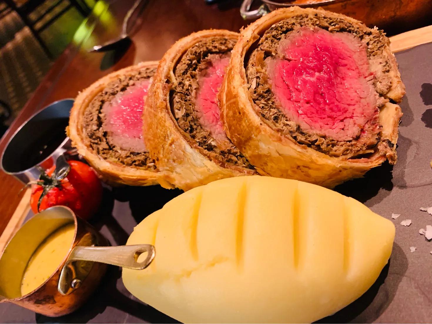 不出国门就能吃到地道的惠灵顿牛排啦！