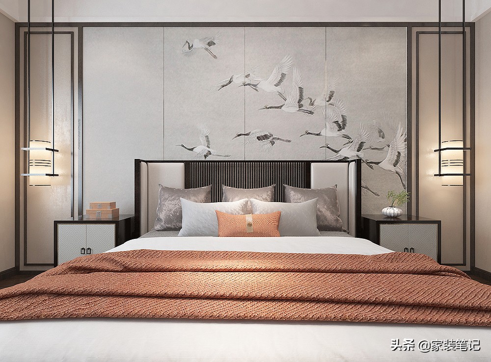 中式古典客厅阳台一体效果图,阳台装修设计中式设计