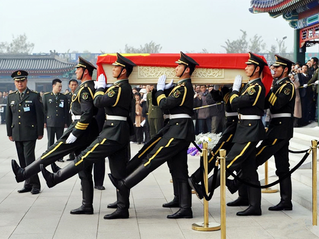 钱学森逝世三军仪仗队,钱学森国葬仪式三军仪仗队