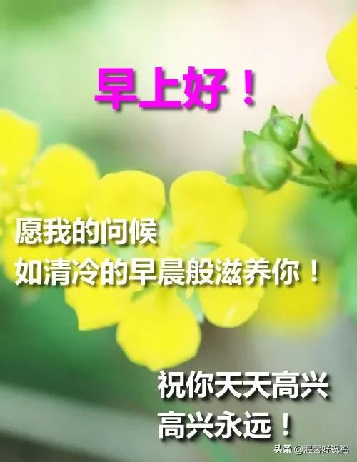 清晨最美丽早安祝福语动态图片,早安吉祥早上好动态图片