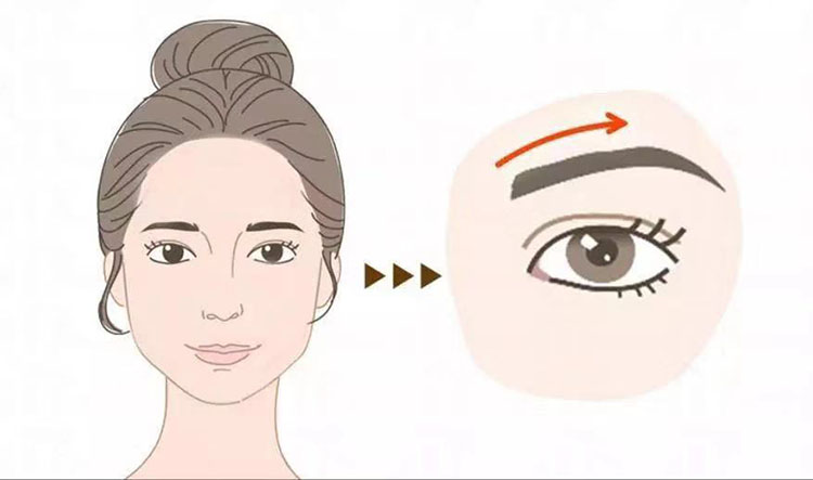 韩式一字眉毛的画法,韩式一字眉适合脸型