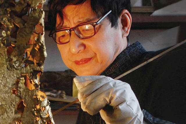 百年朱府铜艺图片大全,百年铜艺茶盘效果图