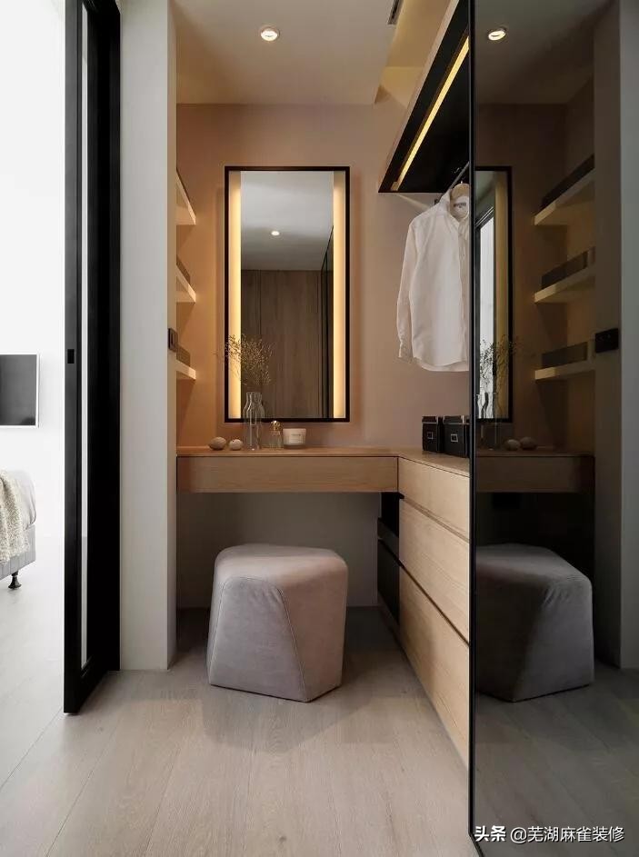 芜湖麻雀装饰30套案例告诉你，衣帽间怎么设计最好用