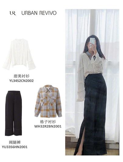 ur高腰牛仔裤阔腿裤,ur女装黑色阔腿裤