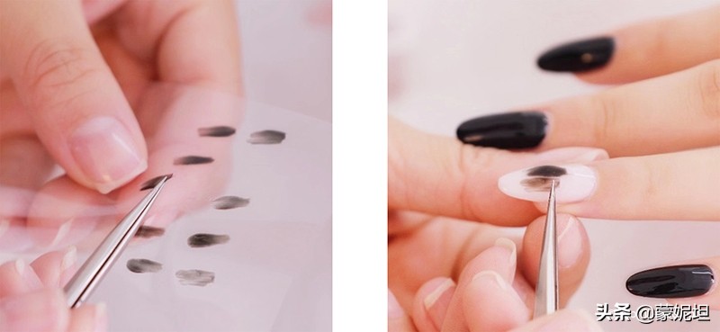 美甲手绘甲油胶简单图案,美甲彩绘新手入门教程上甲