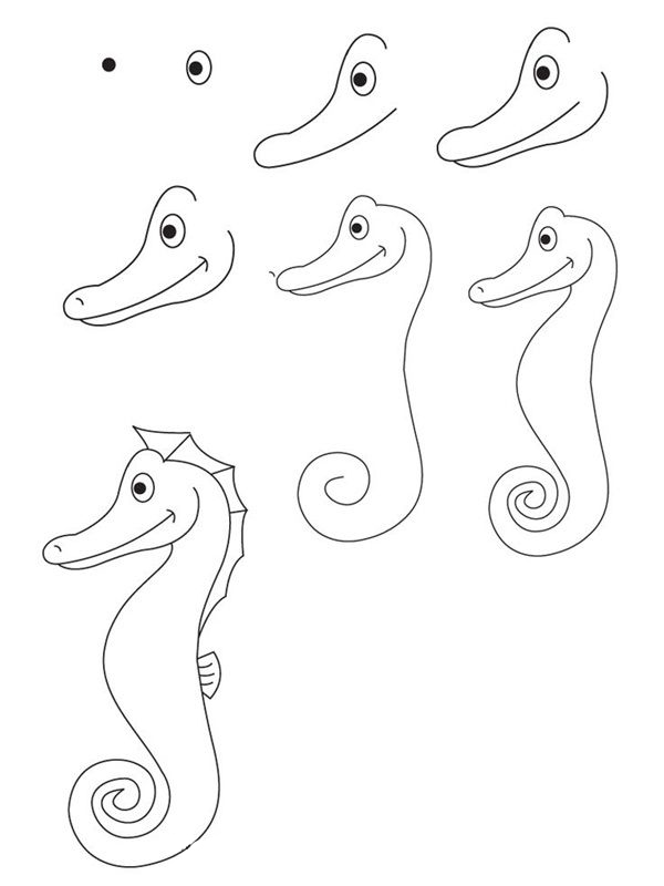 简单可爱的卡通动物画法,怎么画简单又可爱的卡通动物