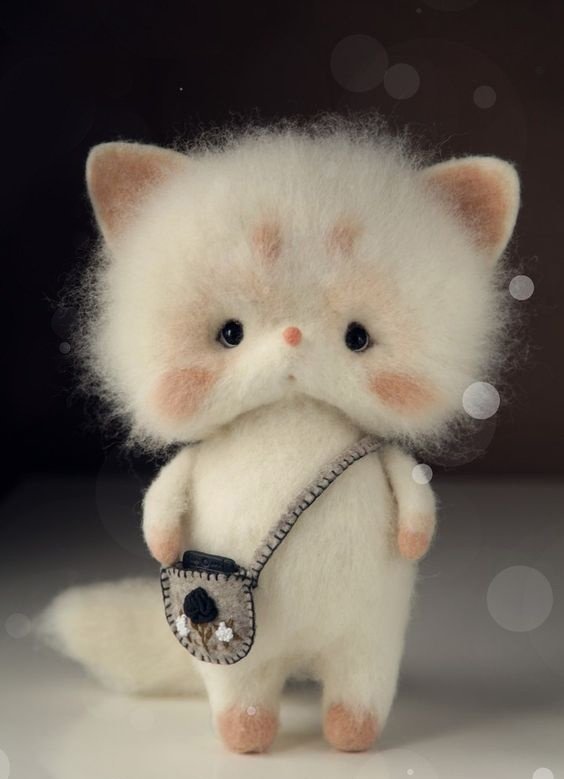 羊毛毡玩偶自制,手工制作羊毛毡玩偶