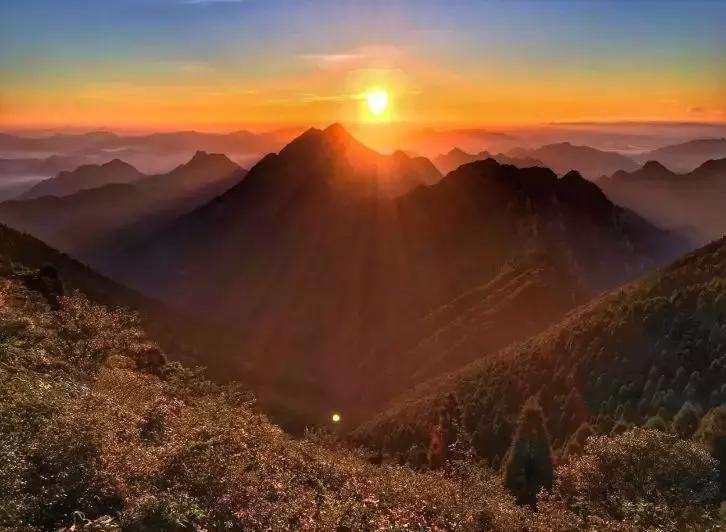 浙江皖南观日出的最佳去处,浙江台州日出