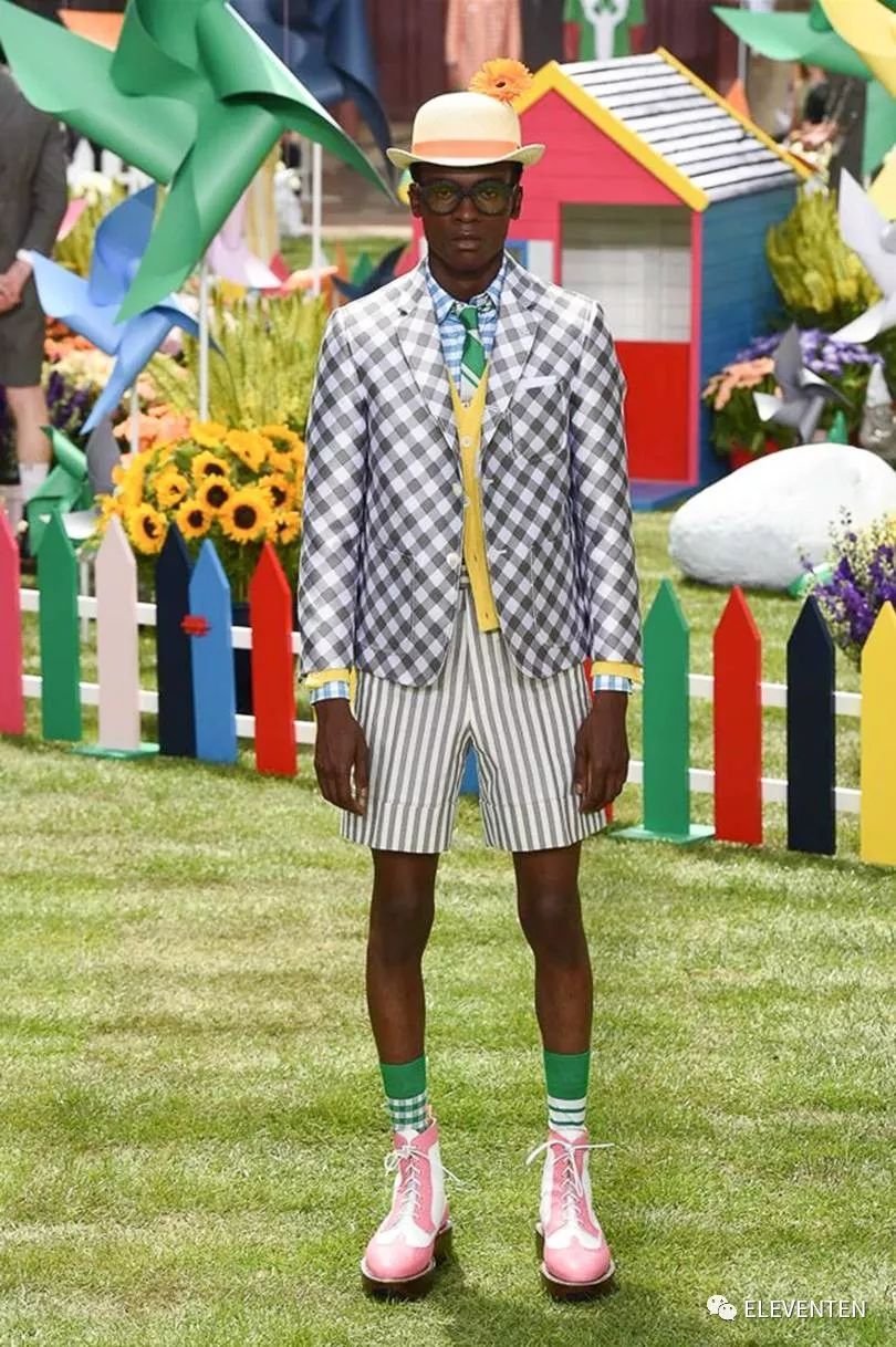 thombrowne2018男装,ThomBrowne2018春夏男装闭场造型