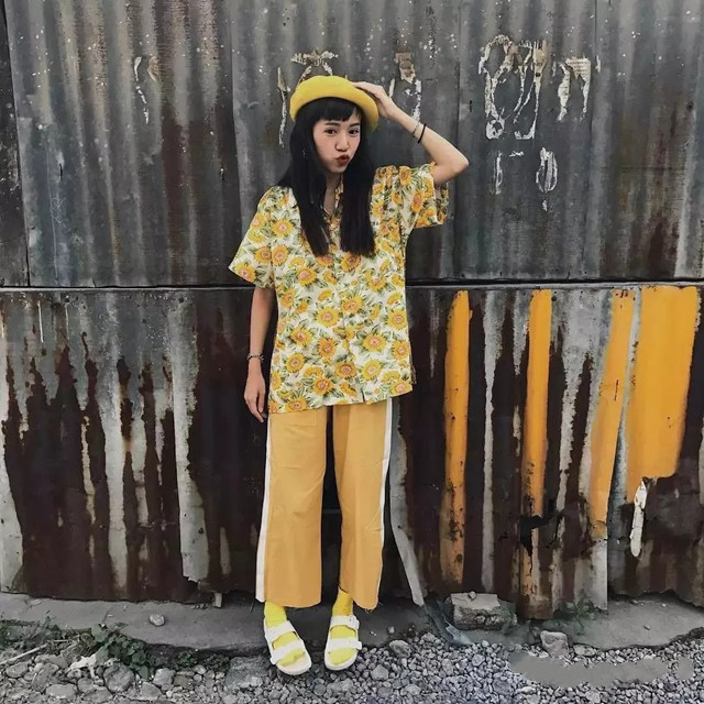 夏威夷蓝色火焰衬衫,夏威夷风衬衫搭配