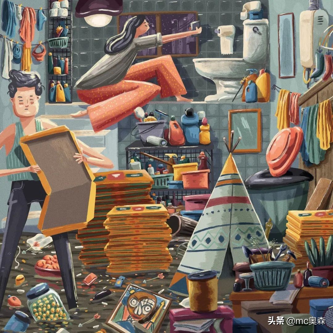 简单又能让人眼前一亮的插画配色,一组很有视觉震撼力的插画作品