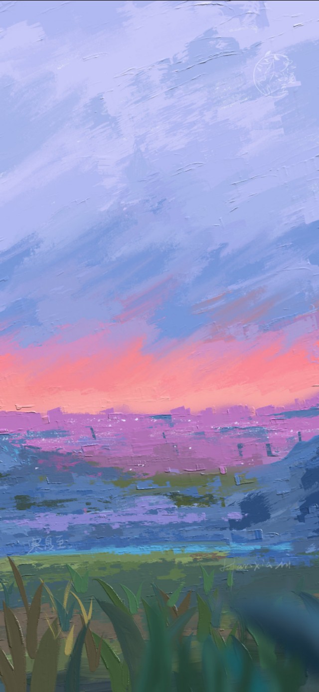 油画壁纸ins高级质感手绘女孩,手绘壁纸高清全屏油画