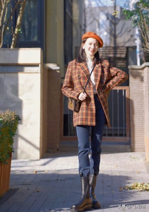 格纹西装秋冬正式搭配,2020秋冬时装单品格纹西装