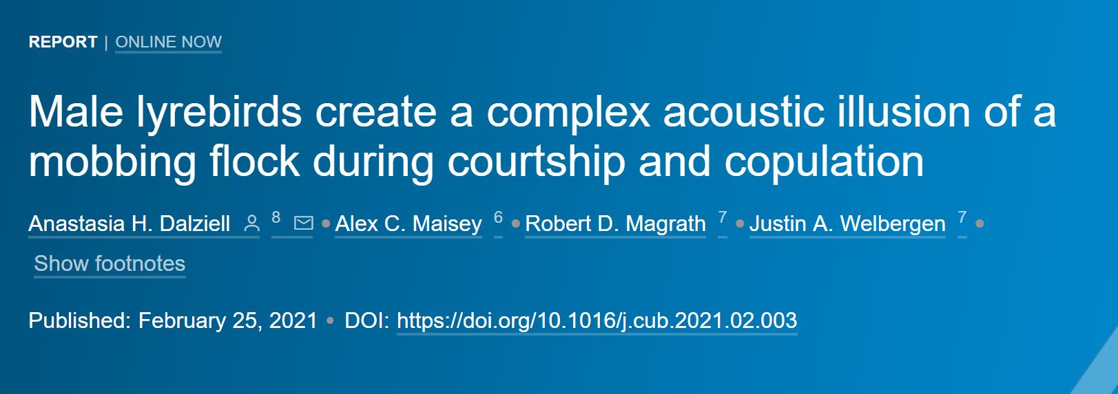 琴鸟模仿鬼叫吓跑人,《琴鸟》模仿其他物种的声音