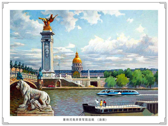 宫廷油画复古写真,高级灰风景油画写生作品