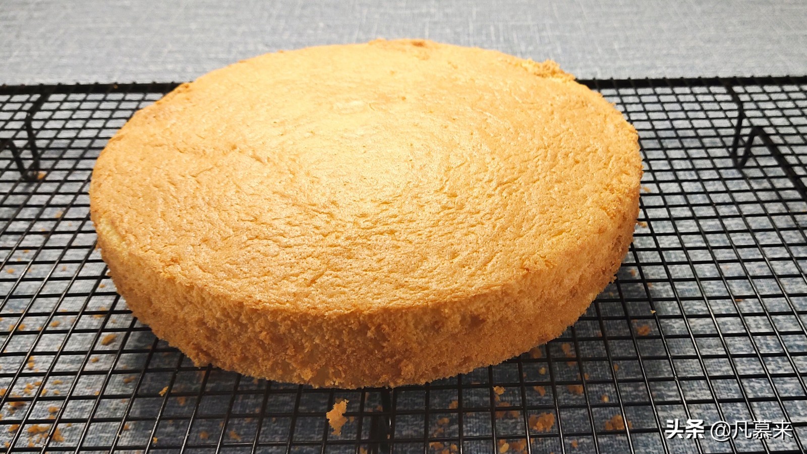 蛋糕海绵胚制作方式,烘焙新手入门海绵蛋糕
