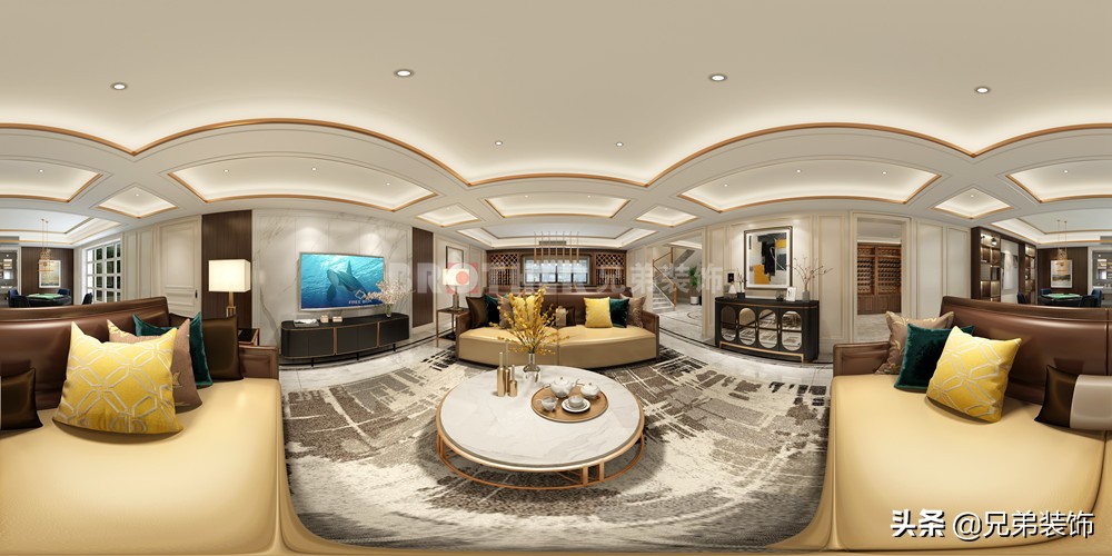 庆隆山外山一线高尔夫半山别墅,庆隆高尔夫联排别墅装修