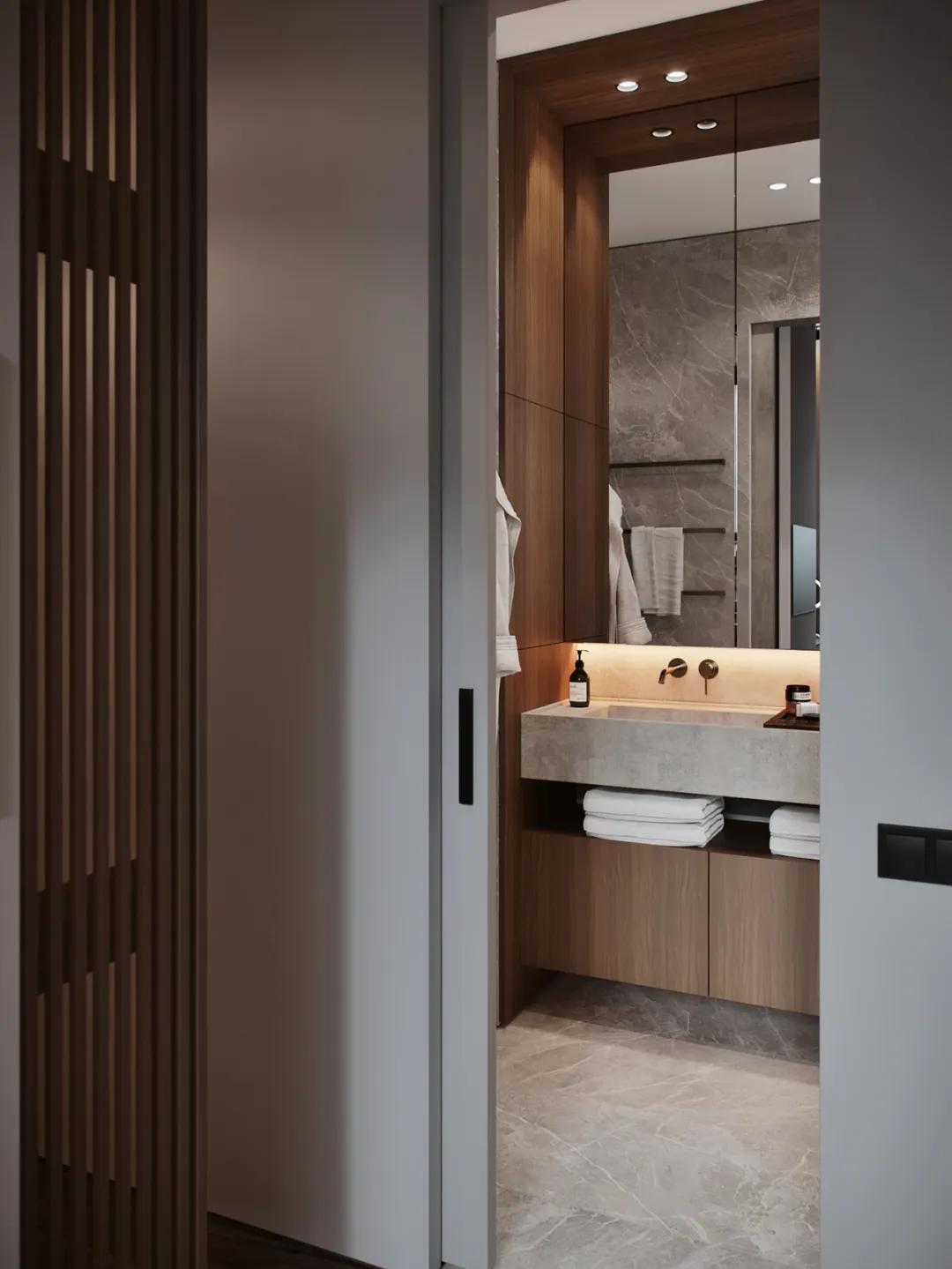 胡桃木家具体现的美,胡桃木与大理石的结合