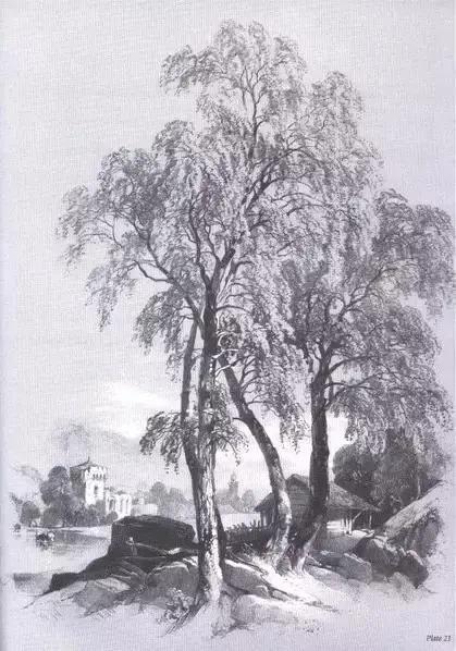 风景速写1000例临摹图高清,炭笔速写风景初学者图片教程