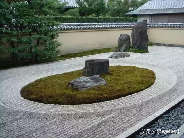 日本最有名枯山水庭院,日本枯山水效果图