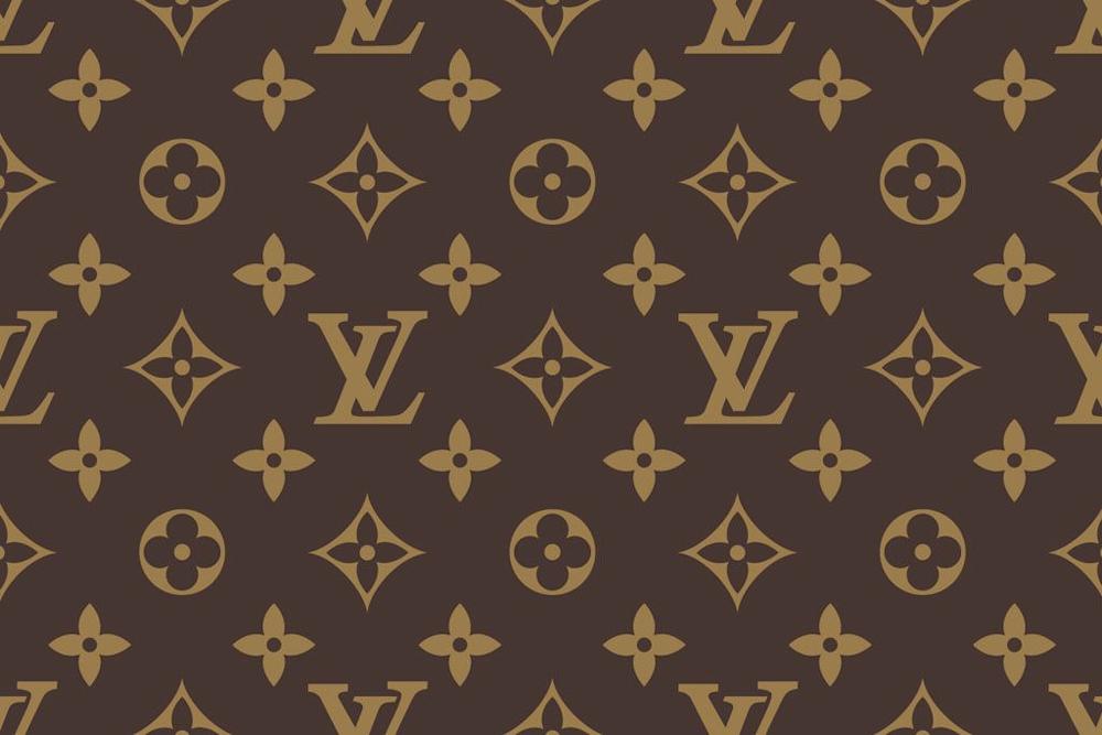 lv路易威登标志性图案,lv路易威登经典三花logo黑色