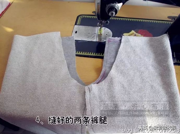 儿童棉裤缝制教程,男士双层棉裤的裁剪图