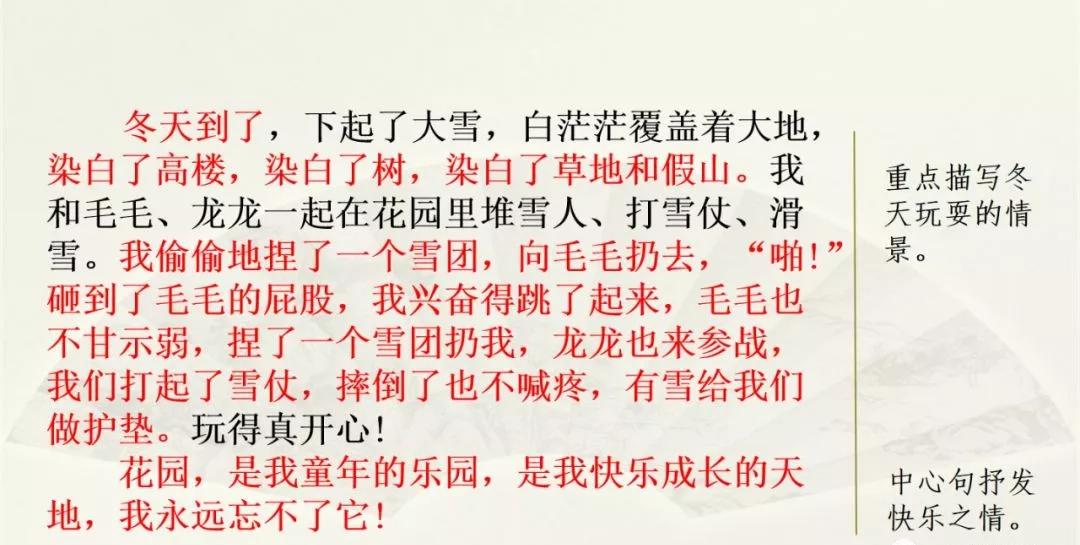 部编版四下习作我的乐园教材分析,我的乐园作文四年级400字范文院子