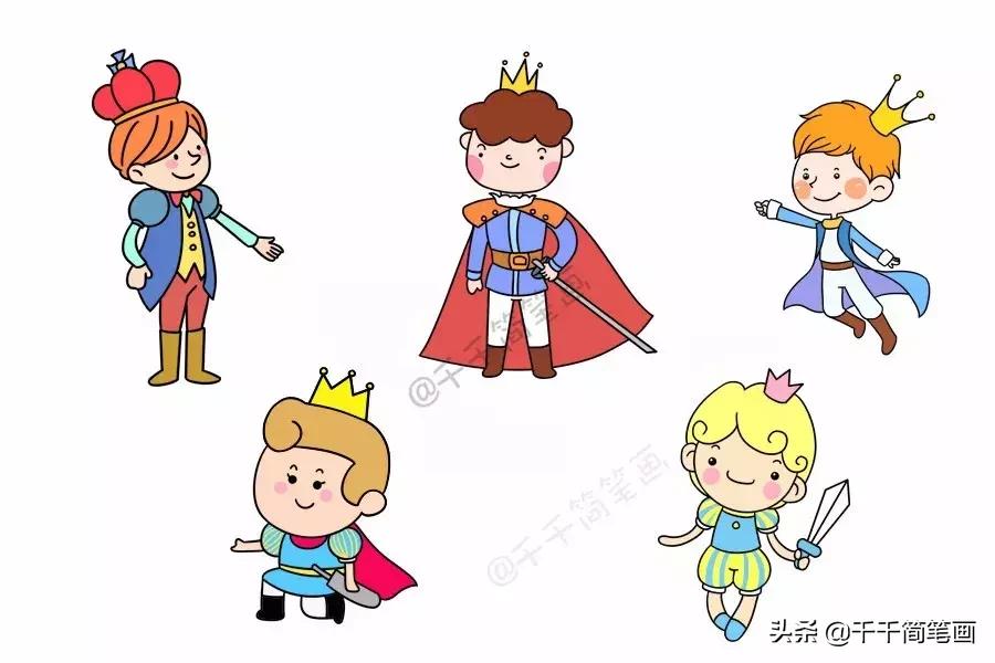 人物创意简笔画儿童,家长特色简笔画