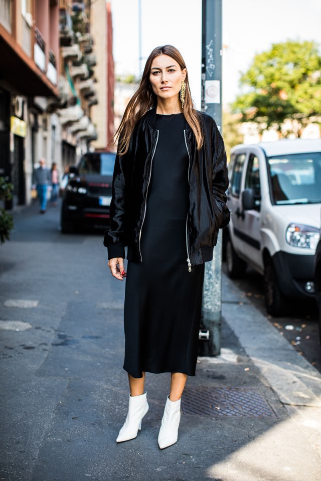 被靴子挑花眼怎么破？一双基础半靴三个组合方式，职场时尚挺简单