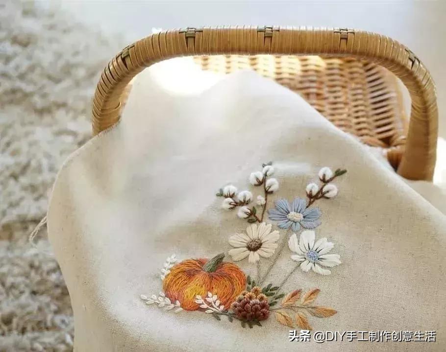 白线的刺绣,白线刺绣针法