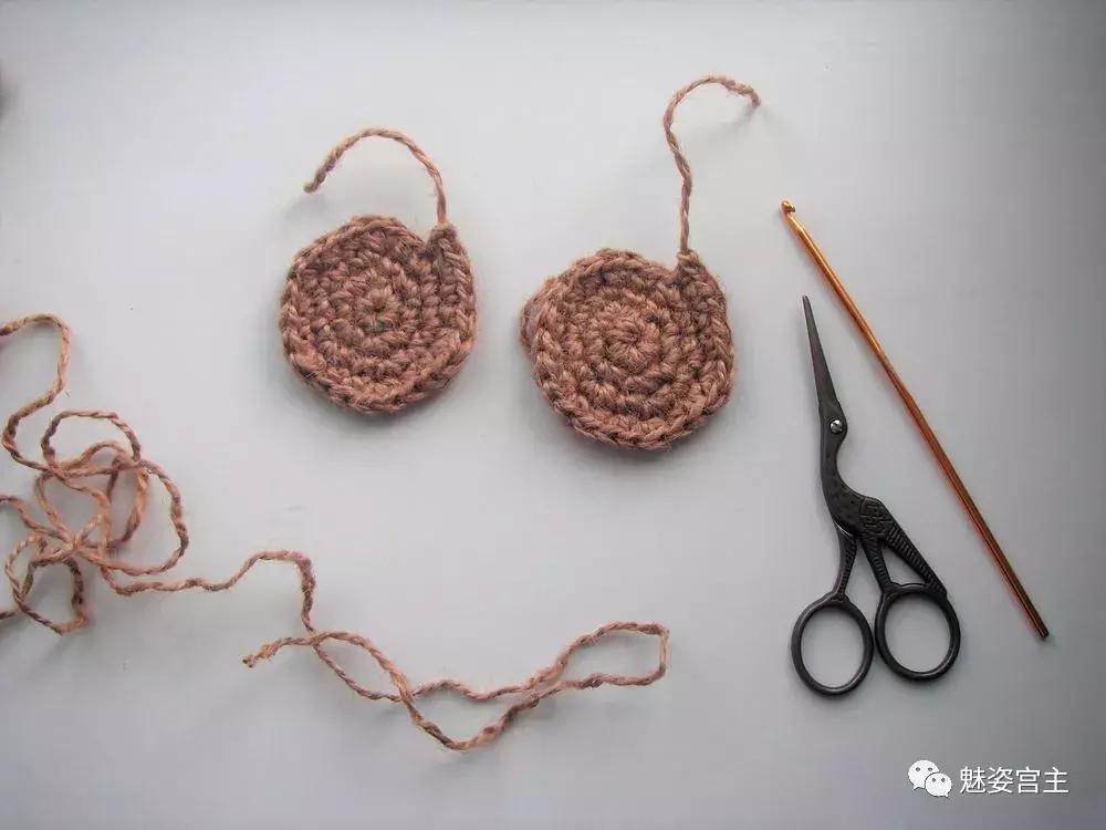 一柄钩针就可以完成的编织小物件,软萌可爱,教程详解