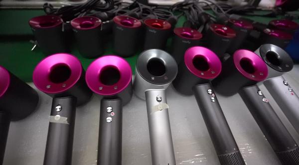 假冒戴森吹风机成本300售价2000,戴森吹风机假冒链条被端