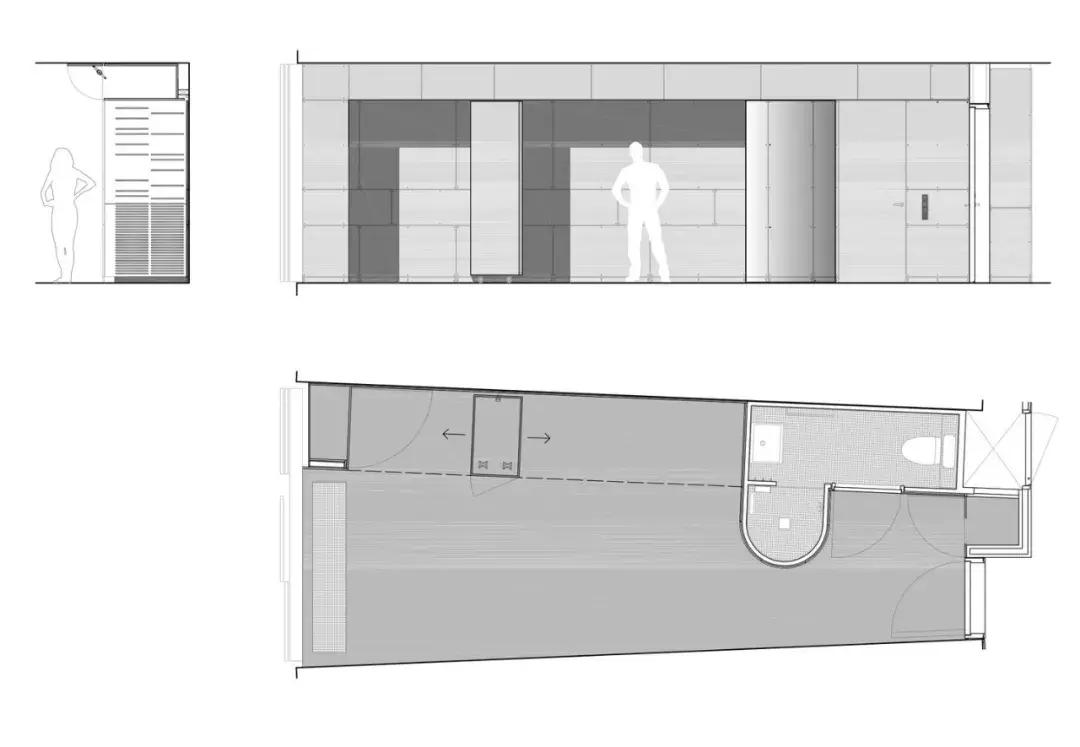 学生宿舍一层大厅设计,3人宿舍设计效果图