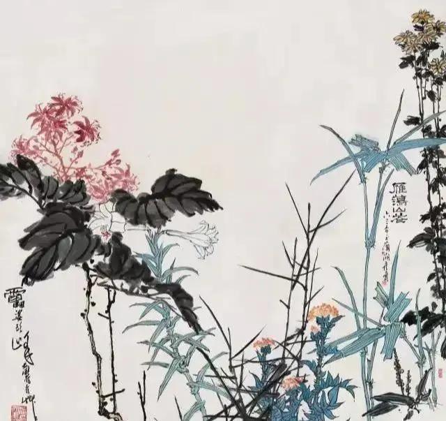 潘天寿兰草题画诗,日课潘天寿题画诗二首