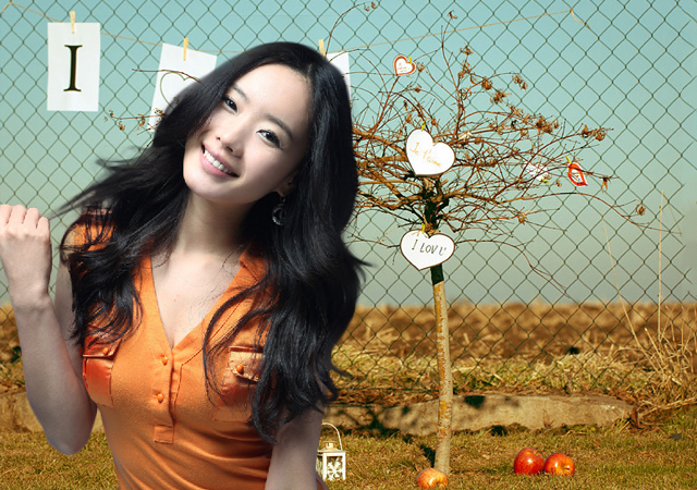 ps证件照抠图换背景颜色,ps证件照抠图换装头发在前面