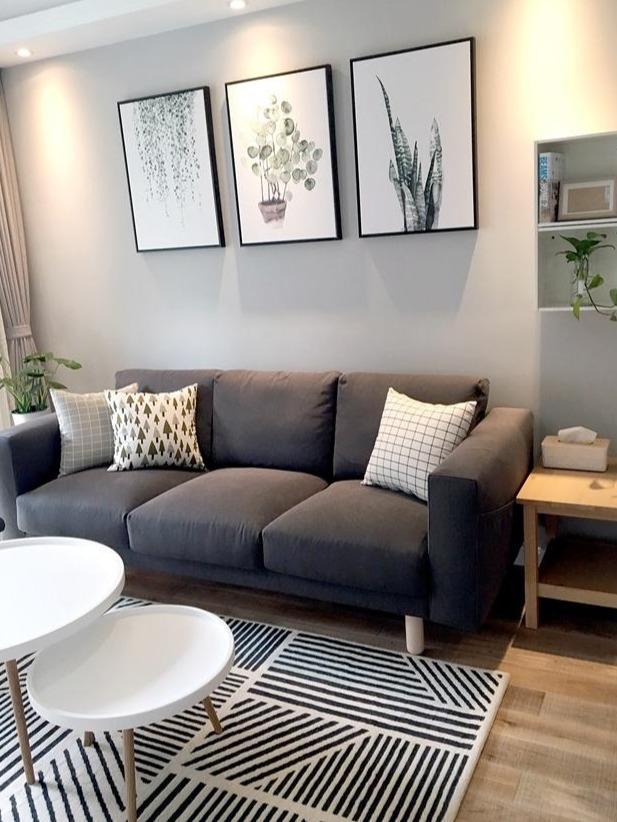 深圳装修晶志装饰89㎡新家装北欧风,地砖做美缝,漂亮极了