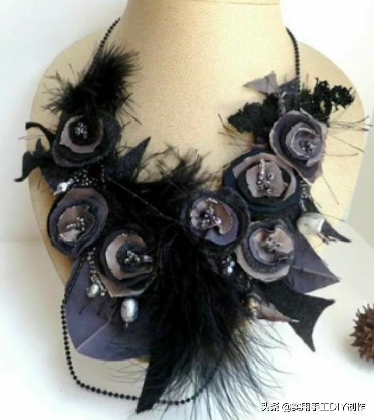 颈饰diy教程,漂亮的颈部装饰品