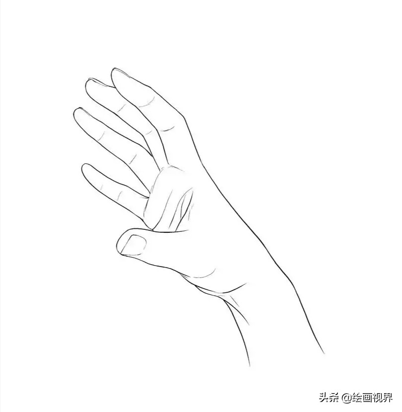 手的绘画入门教程,画人手的画法