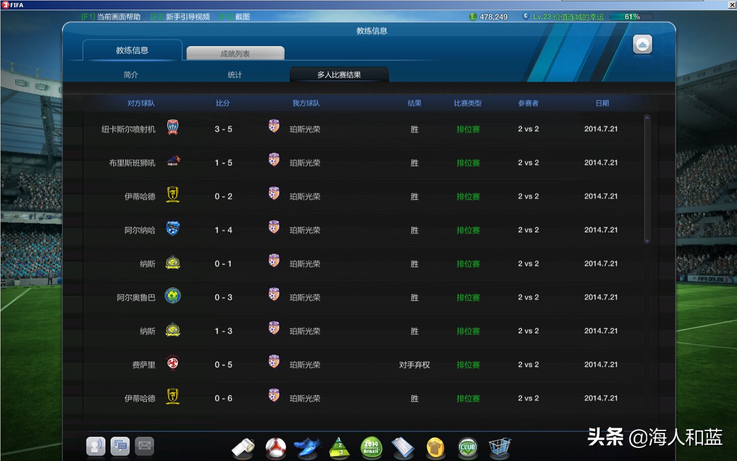 fifaonline3满满的回忆,fifaonline3端游有过吗