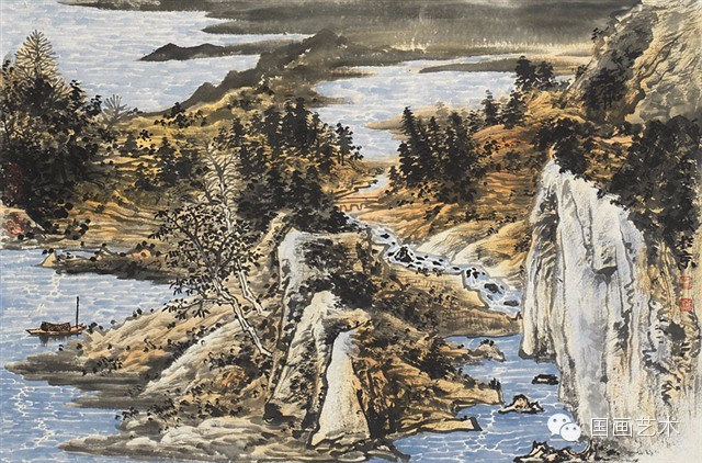 北派山水画山石画法,山水画技法山石的基本画法解析