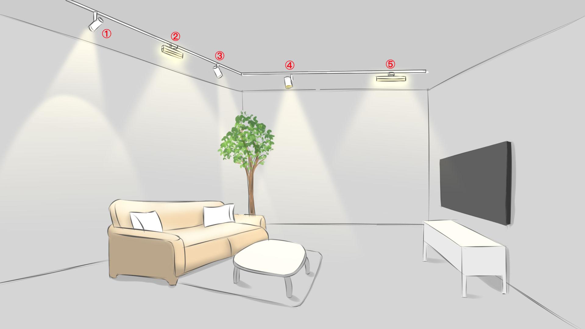 带分控器的灯构造,轨道灯分组控制