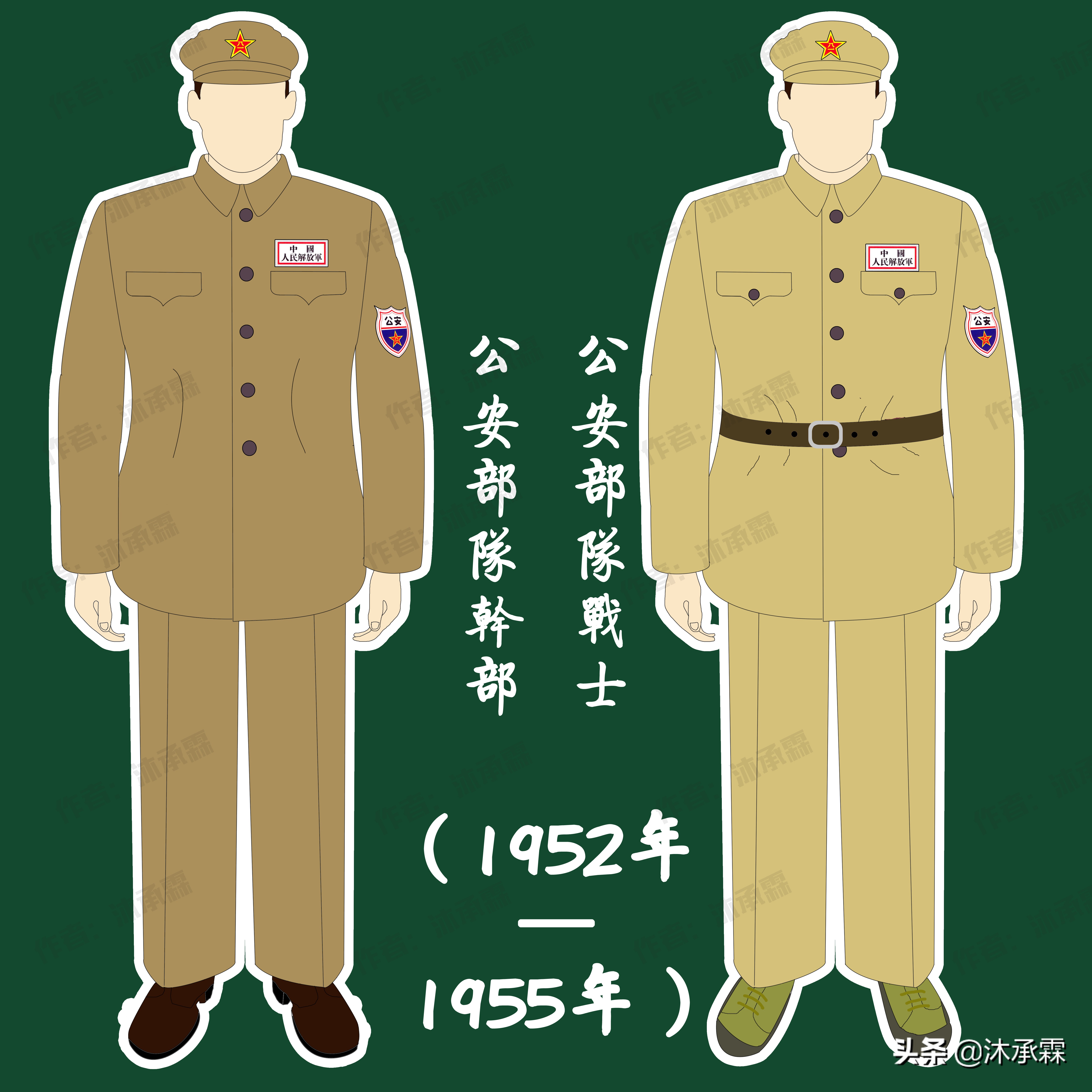 我国警察服装变迁图,中国人民武装警察部队军服变迁史