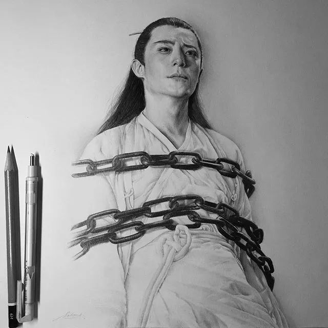 如何画出夸张的人物肖像画,当灵魂画手模仿大师作画