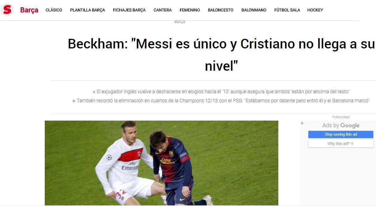 贝克汉姆评价梅西与c罗,贝克汉姆评价梅西c罗谁更强