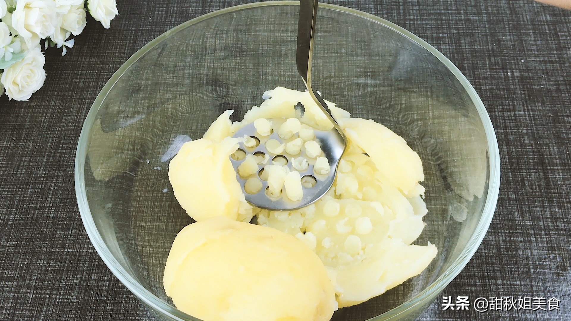 自制简单土豆泥酱汁无淀粉,自制土豆泥肯德基不加黑胡椒